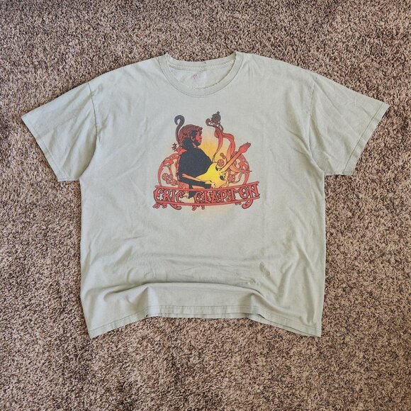eric clapton 06/07 tour band tee y2k rock n roll music vintage t-shirt merch - Picture 1 of 6